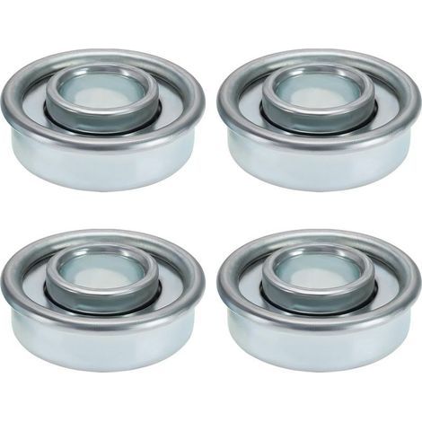 4-teiliges Radlagerset für Rasentraktoren, Rasenmäher-Radlager, Stahllager, 28,5 mm Außendurchmesser, 12,7 mm Innendurchmesser, Silber (1/5)