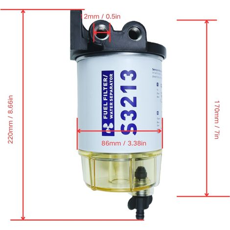 Oil-water separator filter S3212 and fuel-water separator filter are supplied separately. (1/4)