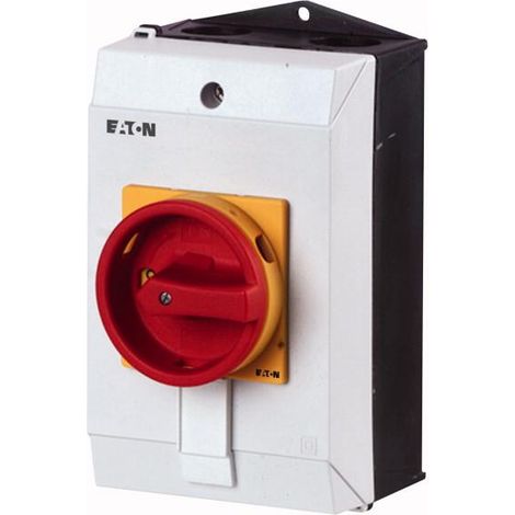 Inter général tripolaire 25 A Fonctions d'ARRÊT D'URGENCE en saillie 000233987 EATON P1-25/I1/SVB