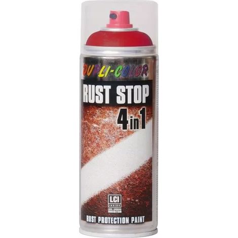 Vernis antirouille acrylique 4 en 1 400 ml semi-mat RAL 3000 (1/5)