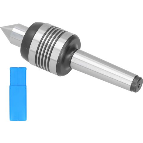 Mandrin tournant à cône Morse MT2 pour tour, accessoire machine-outil avec 5 fentes, entraînement de tour réversible.