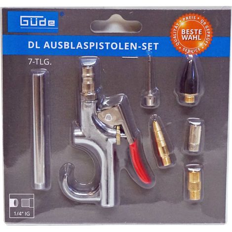 Güde Ausblaspistolen-Set 7-teilig Kompressorzubehör (1/4)