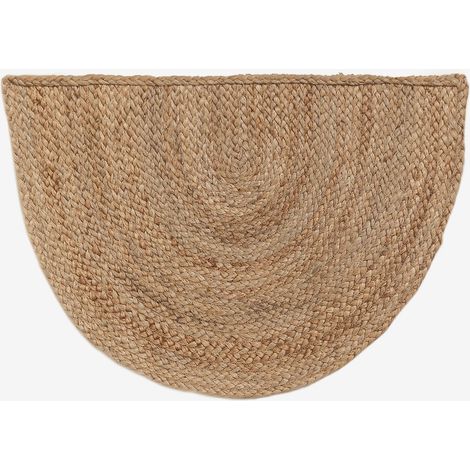 SKLUM Halbrunde Fußmatte aus Jute 60x40 cm Fondreset Jute