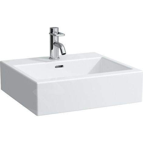 LAUFEN Living City lavabo, 3 trous pour robinet, avec trop-plein, (1/2)