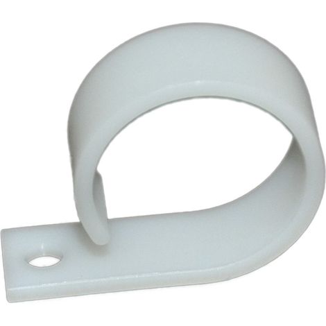 Clip serre-câbles à visser, Ø max 26mm en Nylon ( Prix pour Sachet de 50 )