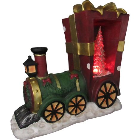 Light Up Train Christmas Decoration (Xmas LED Lighted Figure Festive Home Decor) (1/4)