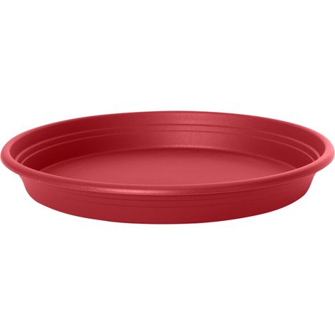 Florus Soucoupe Universelle Rond 17 - Rouge - L 17 x B 17.3 x H 0 cm - extérieur - 100% recyclé