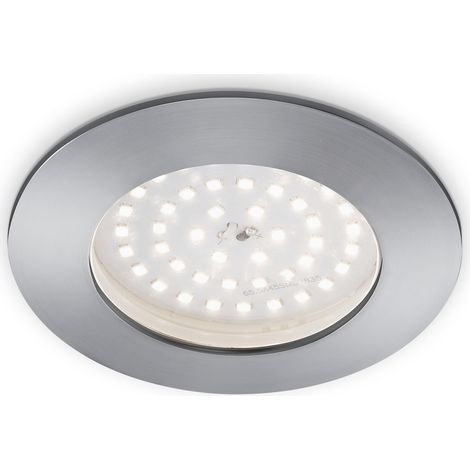 LED Einbauleuchte BRILONER LEUCHTEN ATTACH ONE, 10,5 W, 1000 lm, IP44, aluminiumfarbig, Kunststoff, Ø 10 cm (1/5)