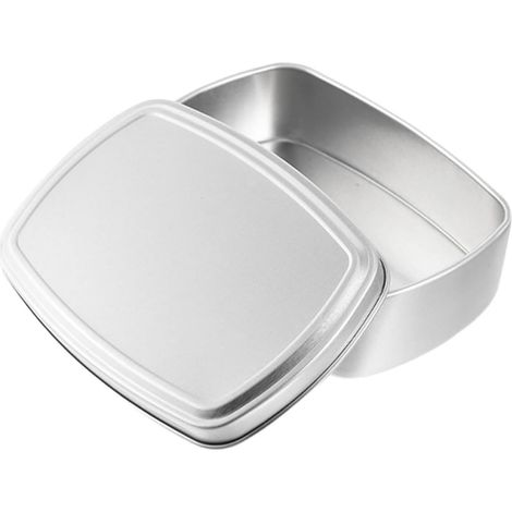 Boîte en aluminium SECFOU avec couvercle , 150 ml , idéale pour ranger du savon ou de petits objets (1/5)