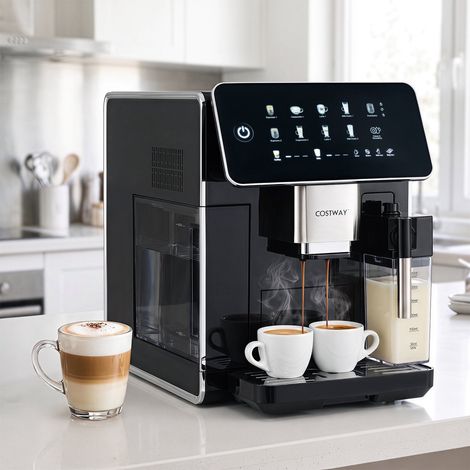 Automatic Coffee Machine with Grinder & Milk Frother (1/3)
