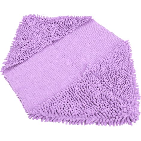 Serviette pour animaux en fibre chenille, ultra absorbante, couverture pour chien, douce, à séchage rapide et lavable (violette) (1/5)