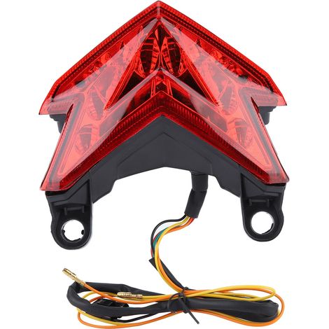 Feu arrière LED moto clignotant stop pour Kawasaki Z800 2013 2014 rouge (1/5)