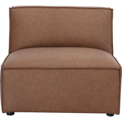Module droit pour canapé en cuir marron SPLIT (1/5)