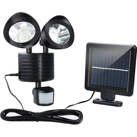 Outdoor Solar Lights, 22 LED Security Light, IP65 Waterproof, Motion Sensor Solar Lights with Motion Sensor, Outdoor Double Head Solar Light for co.ukont Door, Garage, Garden, Patio, Parking (1/5)