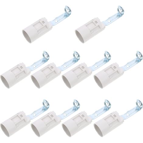 Prise D'Ampoule Bougie E14 Support Candelabra Pour Lustres Éclairage Intérieur 8.00 X 2.10 X 2.10 Cm Pack De 10 Douilles De Lampe (1/5)