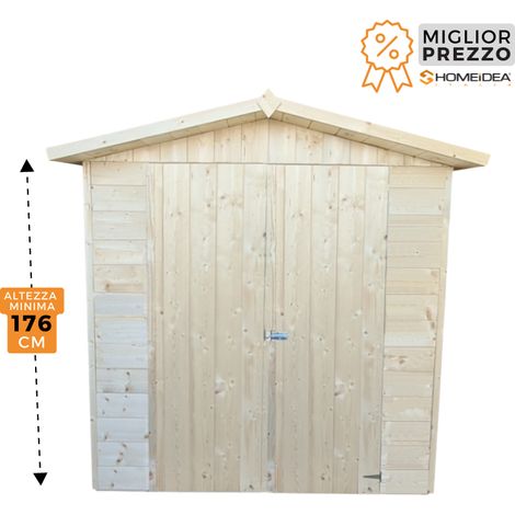 Casetta mis 202 x 154 cm in legno porta doppia No - No (1/2)