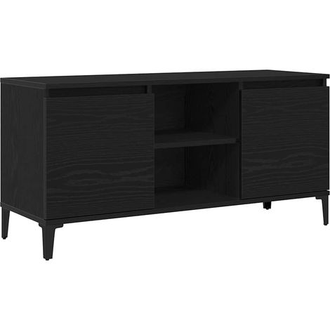 Maison Exclusive - Meuble TV Chêne noir 102 x 35 x 50 cm Bois d'ingénierie