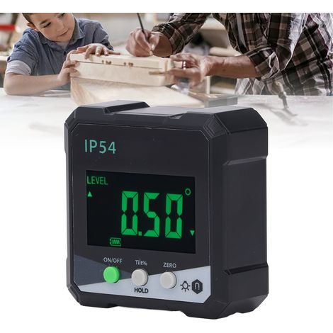 Digitaler Winkelmesser, magnetischer Referenz-Neigungsmesser, Winkelmessgerät zur Messung der Neigung von Hängen im Zimmerer-, Bau- und Maurerhandwerk. (1/5)