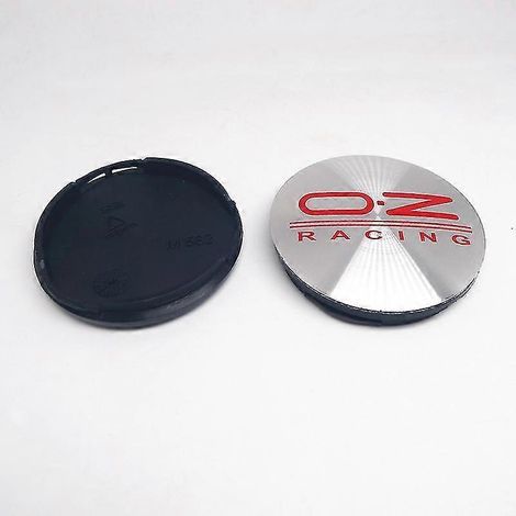4 enjoliveurs de roue Oz Racing M582 neufs, pour jantes de 55 mm et 52 mm, couleur argent RD. (1/4)