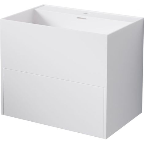Steinberg Série 443 lavabo mural, avec tiroir, 600x400x500mm, 1