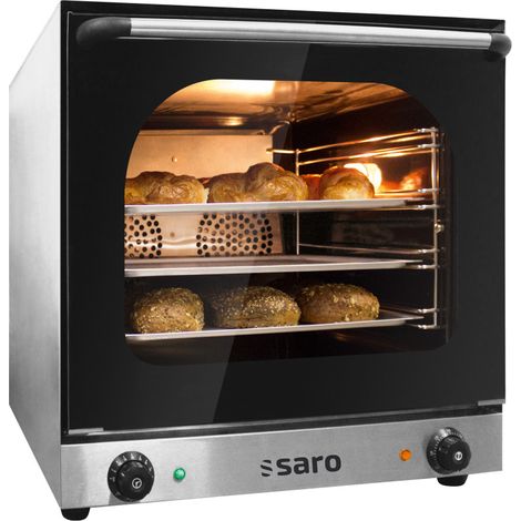 Four professionnel à convection 4 plateaux 435x315 mm - 60-300°C - Double ventilateur 2,67 kW - TERNI - Saro