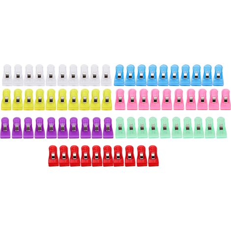Lot de 70 pinces à couture portables pour patchwork et reliure, accessoires de couture (3,5 x 1,8 cm). (1/5)