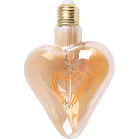 Lampadina LED Filament Cuore E27 2000K Ambra Polux (1/5)