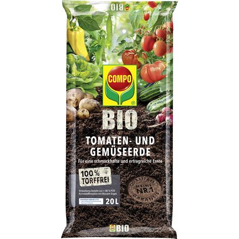 COMPO BIO Tomaten- und Gemüseerde torffrei 20 L (1/5)