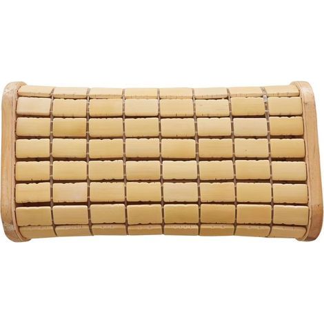 Bamboo headrest cushion for sauna, wooden headrest - Sauna accessory for relaxing at home, gym, saunas, spas, steam rooms (1/5)