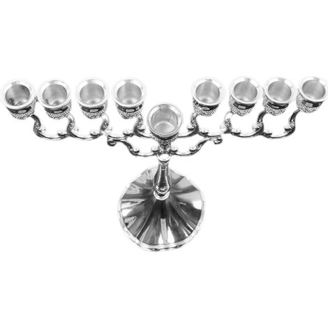 Bougeoir en Métal À 9 Têtes Design Européen Décoration De Mariage Et De Maison Finition Rustique en Alliage De Zinc (1/5)