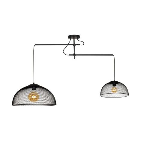 Lampada a sospensione industriale nera Concept Maxlight 2xE27