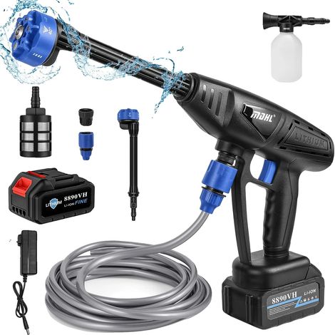 Nettoyeur haute pression, design sans fil, buse 6-en-1, Batterie 1, Alimenté par batterie (1/2)