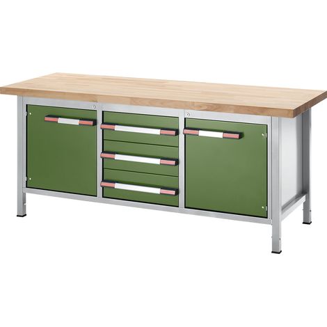 eurokraft pro, Établi réglable en hauteur, sur piétement, 3