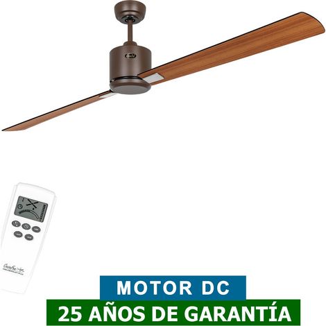 Ventilateur de plafond CasaFan 949404 ECO NEO III 180cm noir ou teck antique/marron antique (1/5)