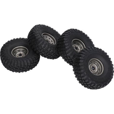 4 Pneus tout-terrain 1.9 pouces pour SCX10, Axial, RC Crawler, amélioration voiture 1/10, caoutchouc souple (1/5)
