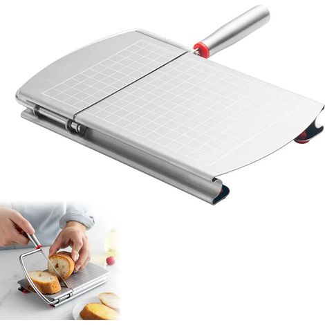 Käsehobel, multifunktionaler Käseschneider aus Edelstahl, zum Schneiden von Käsestücken, Butter, Wurstwaren, Obst, Küchenhelfer, Schneidebrett. (1/4)