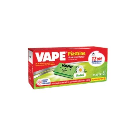 PIASTRINA PER ELETTROEMANATORI ZANZARE COMUNI E TIGRE HERBAL- - in confez. da pz.30 - 12 pezzi VAPE