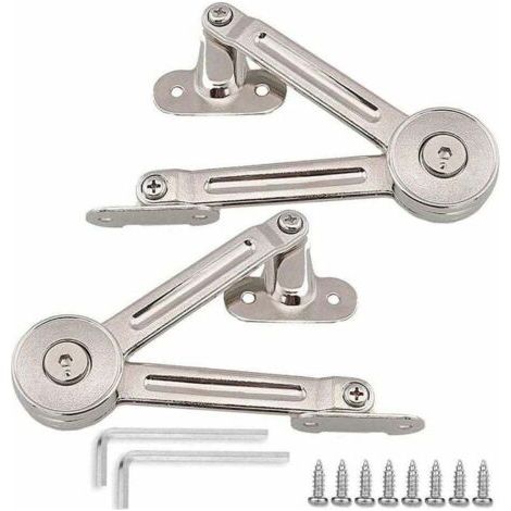 Adjustable hinge bracket for wardrobe doors, 2 pieces Ortviai