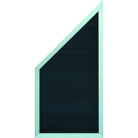 MALÖ-Serie ANTHRAZIT ECKE 90 x 180/90 cm, WPC-Zaun