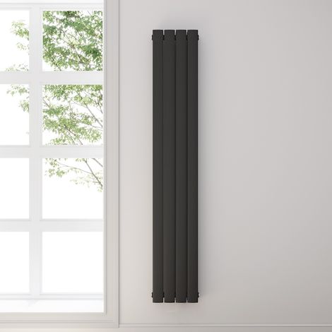 ELEGANT Design Heizkörper Anthrazit Flachheizkörper Heizung Vertikal Doppellagig 1800x308mm