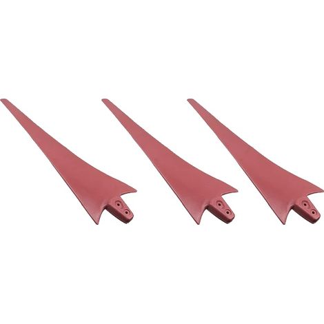 Lames d'Éoliennes, Construction de Haute Qualité, Génération d'Énergie Efficace, 3 Lames de Vent Rouges (1/2)