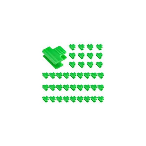 40 Pinces de Serre 11 mm pour Plantes, Jardin, Filet de Protection, Filet d'Ombrage et Film de Serre - Cadres pour Support d'Extension (1/5)