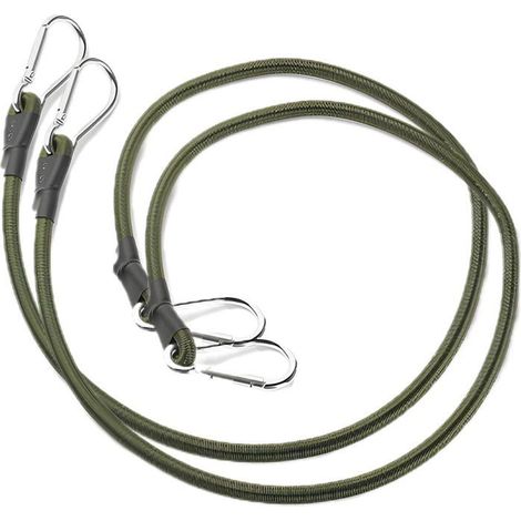 2 tendeurs élastiques de 90 cm x 8 mm avec mousquetons en aluminium Bâche pour porte-vélos/moto de 91 cm (36 pouces) (1/5)
