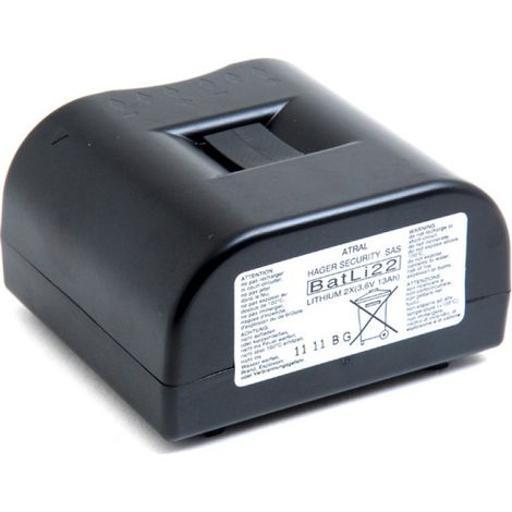 Batterie pour alarme 3.6V 13Ah – Lithium-chlorure de Thionyle – Compatible Daitem BATLI22 – Dimensions 75x67x40mm