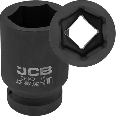 JCB IMPACT Steckschlüssel tief 1" 42 mm 6-Punkt Cr-Mo