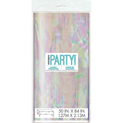 Nappe en Plastique 2,13 x 1,27 m Couleur Irisée (1/3)
