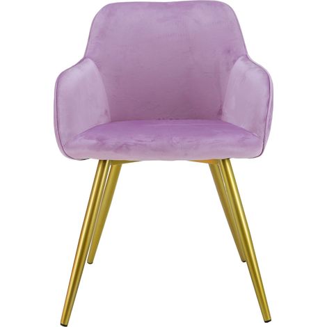 MaxxHome Silla de comedor - Sillas cómodas y modernas para la cocina - Juego de 2 - Color: Rosa (1/5)