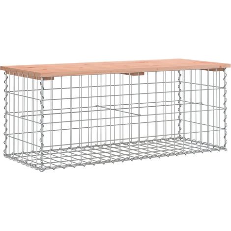 Banc de jardin,Banquette de jardin,Chaise design gabion 103x44x42cm bois massif de douglas CFW20229 (1/5)