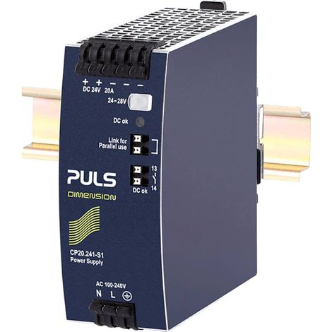 PULS CP20.241-S1 Alimentatore per guida DIN 24 V 20 A 480 W Num. uscite:1 x Contenuto 1 pz.
