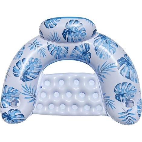 Lits flottants pour adultes – Fauteuil gonflable en forme de U pour piscine, plage ou rivière, avec porte-gobelet intégré, idéal pour détente, vacances, jeux aquatiques et fêtes extérieures (1/5)